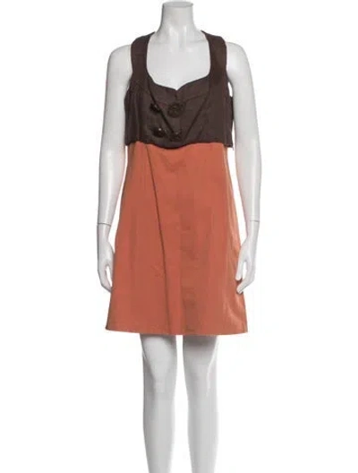 Pre-owned Chloé Vintage Mini Dress In Multi
