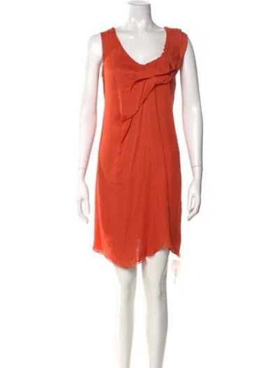 Pre-owned Chloé Vintage Mini Dress In Orange