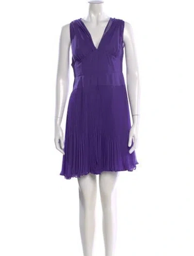 Pre-owned Chloé Vintage Mini Dress In Purple