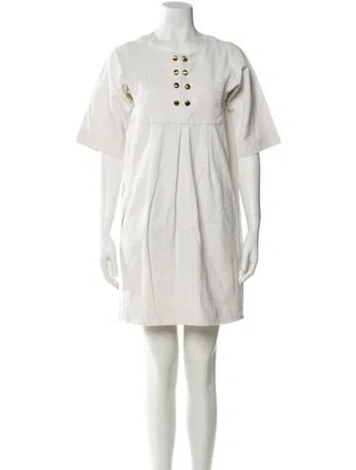 Pre-owned Chloé Vintage Mini Dress In White