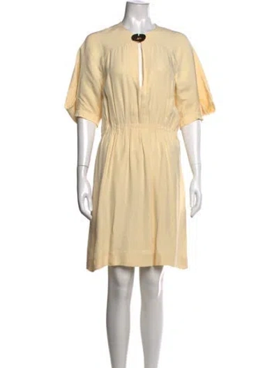 Pre-owned Chloé Vintage Mini Dress In Yellow