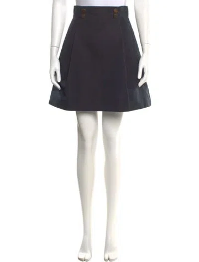Pre-owned Chloé Vintage Mini Skirt In Black