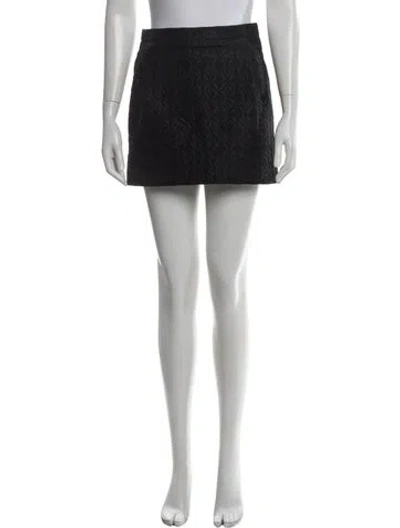 Pre-owned Chloé Vintage Mini Skirt In Black