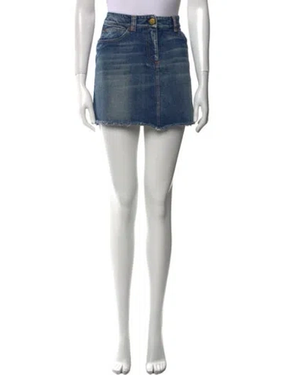 Pre-owned Chloé Vintage Mini Skirt In Blue