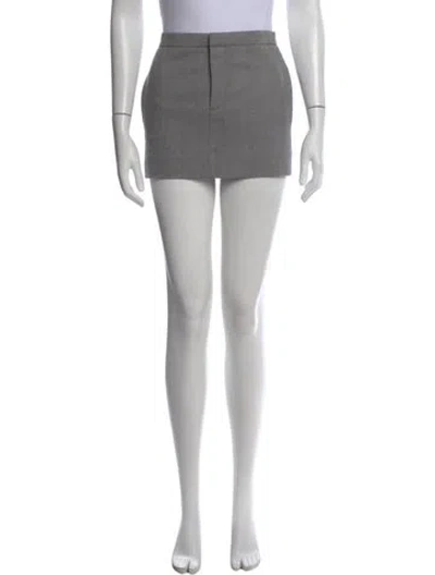 Pre-owned Chloé Vintage Mini Skirt In Gray