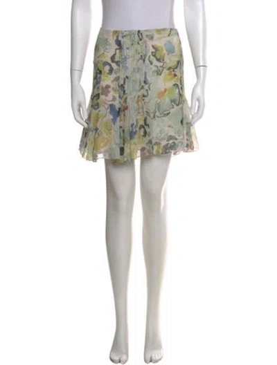 Pre-owned Chloé Vintage Mini Skirt In Green