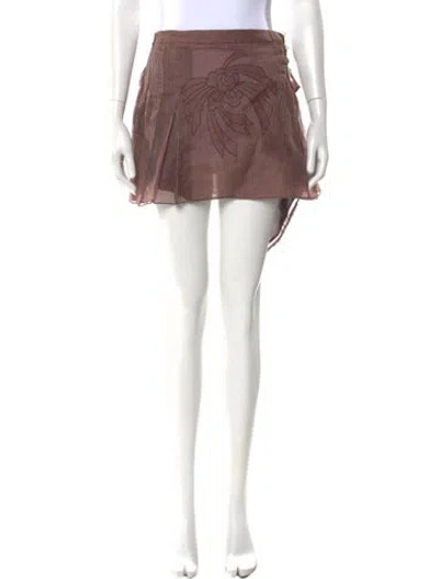 Pre-owned Chloé Vintage Mini Skirt In Multi