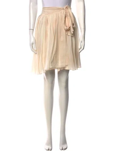 Pre-owned Chloé Vintage Mini Skirt In Neutrals