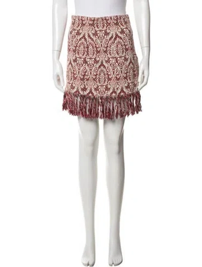 Pre-owned Chloé Vintage Mini Skirt In Red