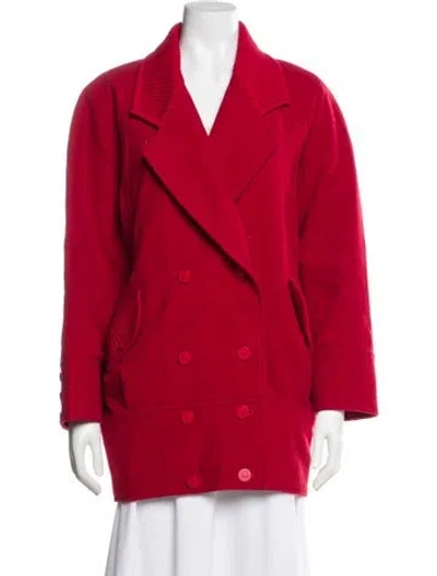 Pre-owned Chloé Vintage Miss Chloe Peacoat In Red