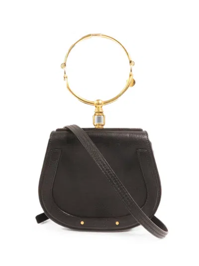 Pre-owned Chloé Vintage Nile Shoulder Bag In Black