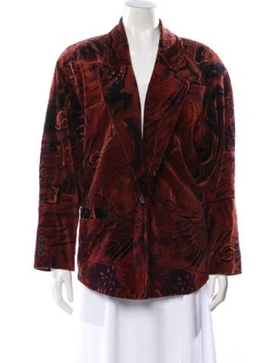 Pre-owned Chloé Vintage Printed Blazer In Multi