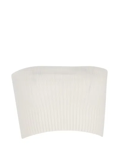 Pre-owned Chloé Vintage Ribbed Knit Tube Top In Neutral