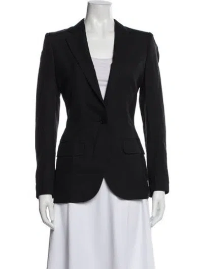 Pre-owned Chloé Vintage Silk Blazer In Black
