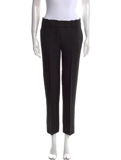Pre-owned Chloé Vintage Straight Leg Pants In Black