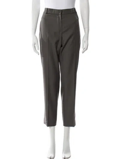 Pre-owned Chloé Vintage Straight Leg Pants In Gray