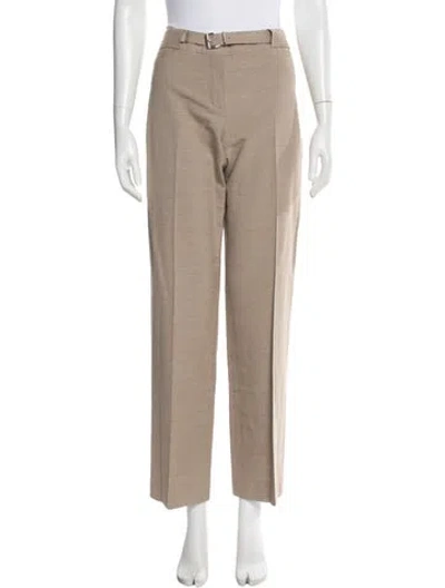 Pre-owned Chloé Vintage Straight Leg Pants In Gray