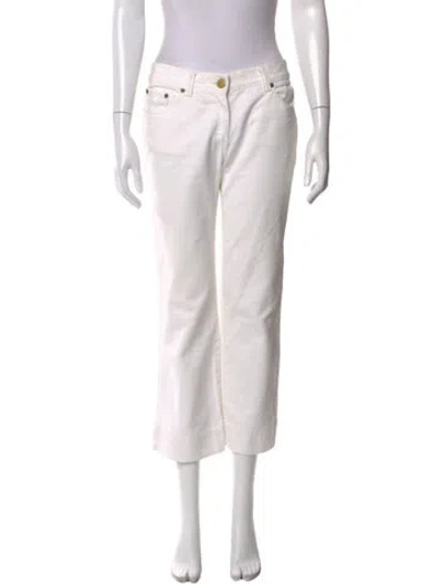 Pre-owned Chloé Vintage Straight Leg Pants In Neutral