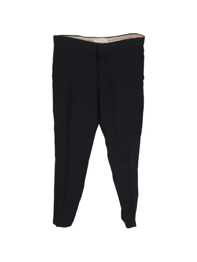Pre-owned Chloé Vintage Tapered Trousers In Black