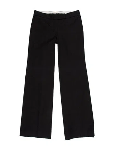 Pre-owned Chloé Vintage Wide Leg Pants In Black