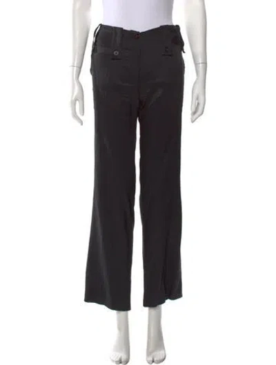 Pre-owned Chloé Vintage Wide Leg Pants In Black