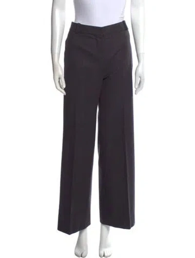 Pre-owned Chloé Vintage Wide Leg Pants In Gray