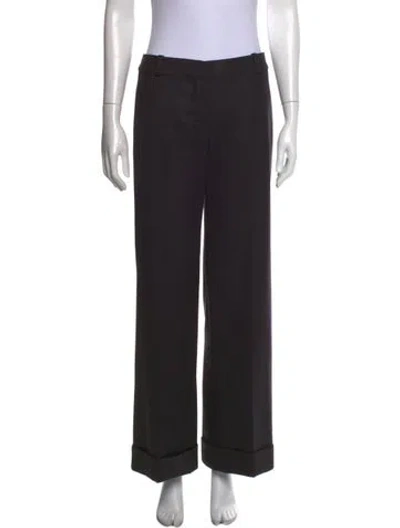 Pre-owned Chloé Vintage Wide Leg Pants In Gray