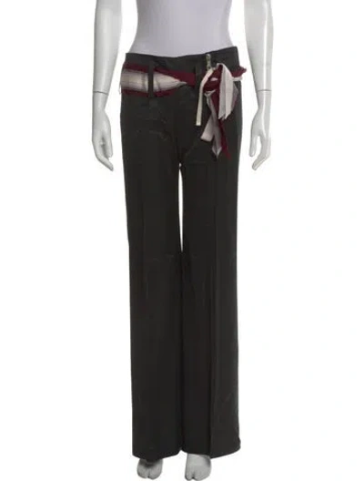 Pre-owned Chloé Vintage Wide Leg Pants In Multi