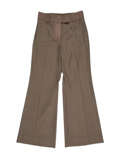Pre-owned Chloé Vintage Wide Leg Pants In Neutral