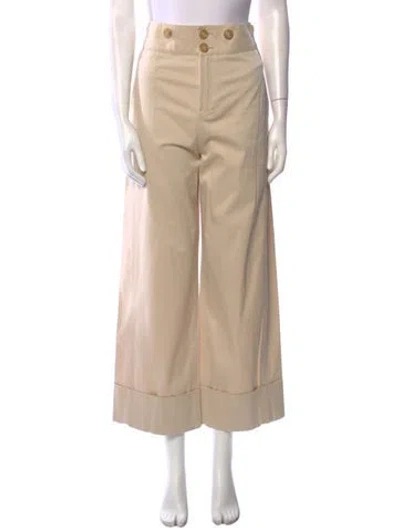 Pre-owned Chloé Vintage Wide Leg Pants In Neutral