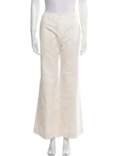 Pre-owned Chloé Vintage Wide Leg Pants In Neutral