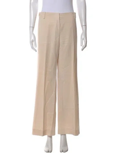 Pre-owned Chloé Vintage Wide Leg Pants In Neutral