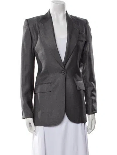 Pre-owned Chloé Vintage Wool Blazer In Gray