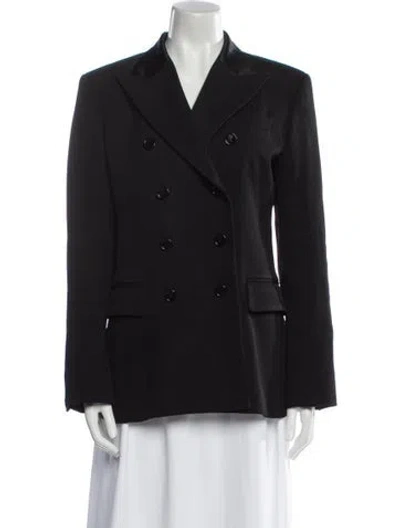 Pre-owned Chloé Virgin Wool Blazer In Black