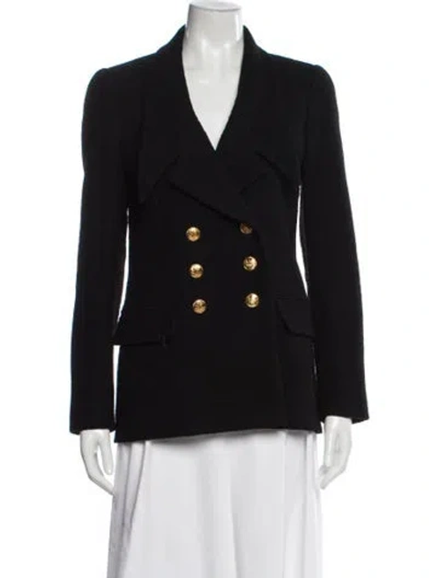 Pre-owned Chloé Virgin Wool Blazer In Black