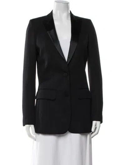 Pre-owned Chloé Virgin Wool Blazer In Black