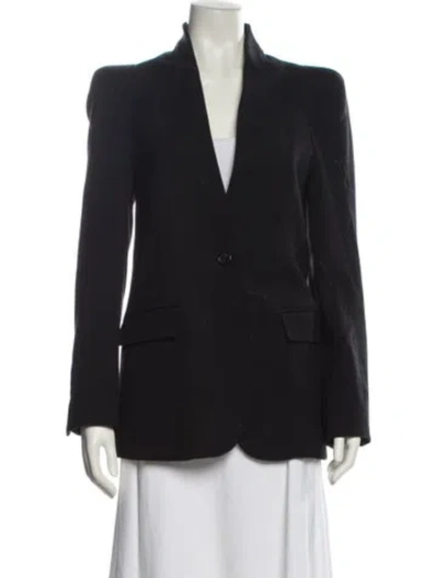 Pre-owned Chloé Virgin Wool Blazer In Black