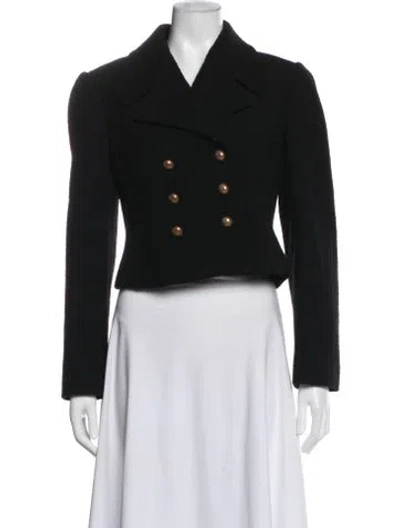 Pre-owned Chloé Virgin Wool Blazer In Black