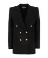 Chloé Double-breasted Silk Blend Blazer In Black