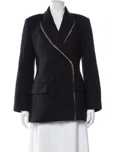 Pre-owned Chloé Virgin Wool Blazer In Blue