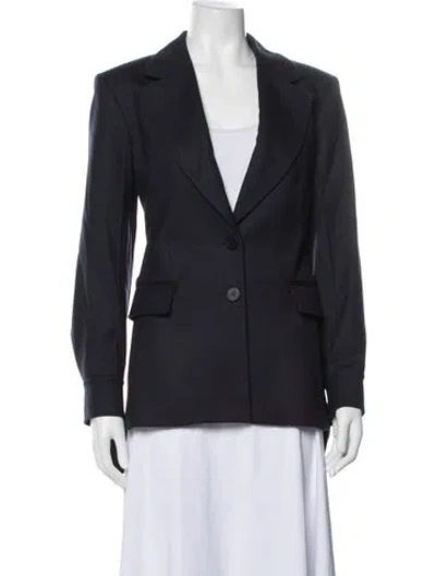 Pre-owned Chloé Virgin Wool Blazer In Blue