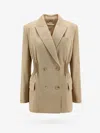 Chloé Virgin Wool Blazer With Pleated Detail