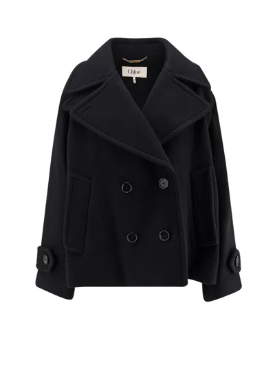 CHLOÉ VIRGIN WOOL BLEND PEACOAT