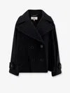 Chloé Women Double-breasted Jacket With Peaked Lapels In Blue
