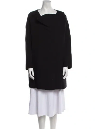 Pre-owned Chloé Virgin Wool Coat In Black