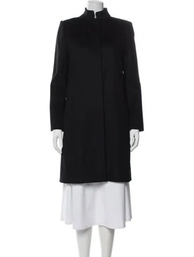 Pre-owned Chloé Virgin Wool Coat In Blue