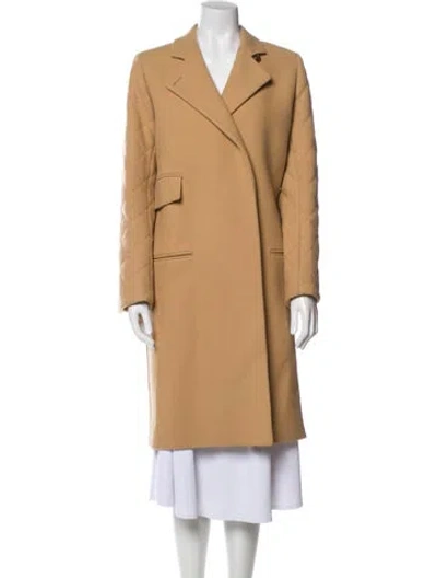 Pre-owned Chloé Virgin Wool Coat In Neutral