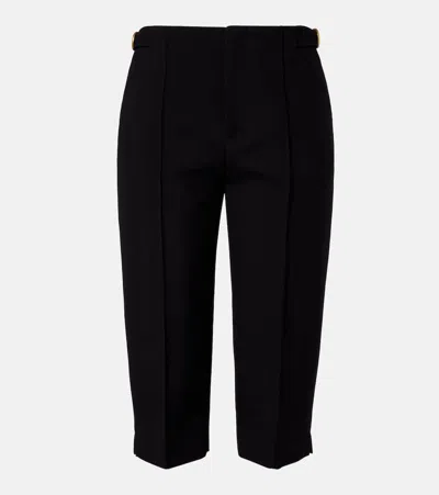CHLOÉ CHLOÉ VIRGIN WOOL CRÊPE CAPRI PANTS