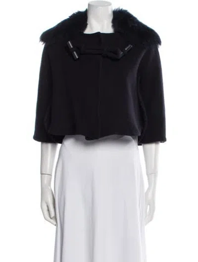 Pre-owned Chloé Virgin Wool Evening Jacket In Black