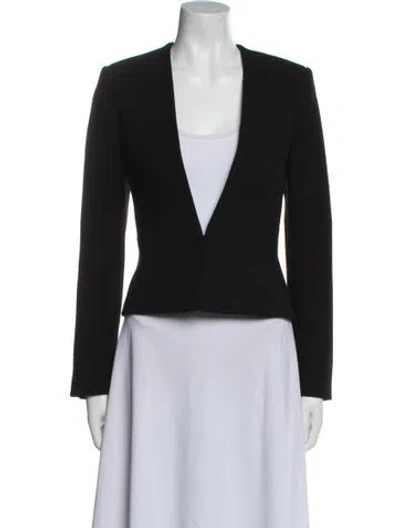 Pre-owned Chloé Virgin Wool Evening Jacket In Black